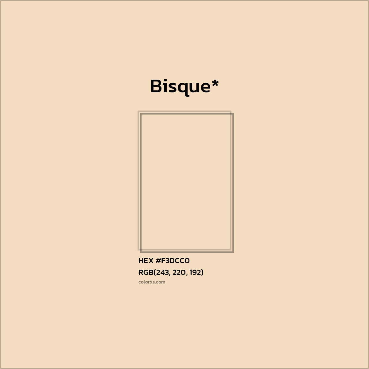 HEX #F3DCC0 Color Name, Color Code, Palettes, Similar Paints, Images