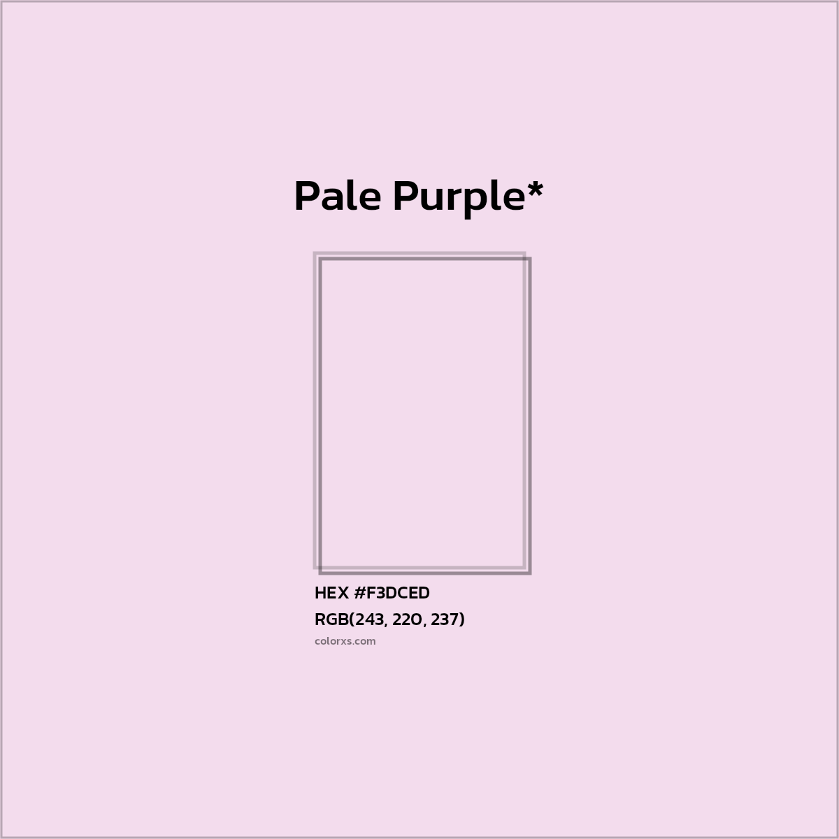 HEX #F3DCED Color Name, Color Code, Palettes, Similar Paints, Images
