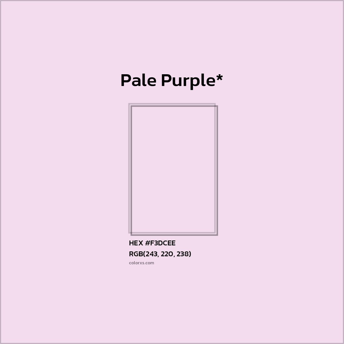 HEX #F3DCEE Color Name, Color Code, Palettes, Similar Paints, Images