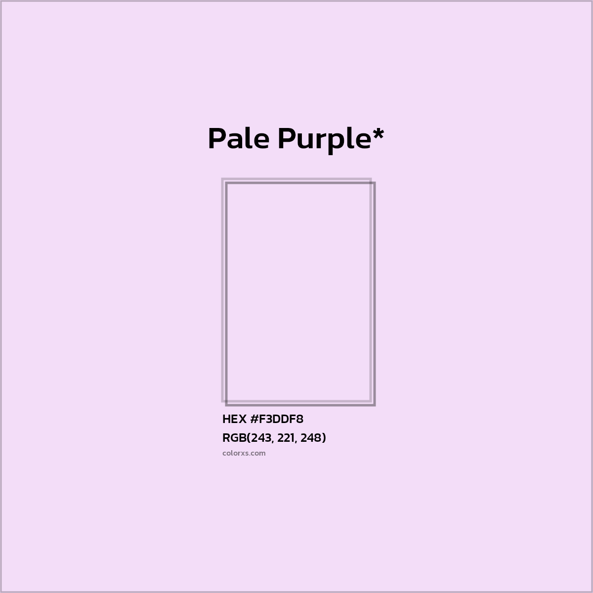 HEX #F3DDF8 Color Name, Color Code, Palettes, Similar Paints, Images