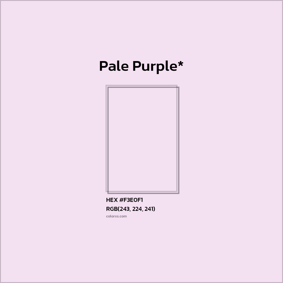 HEX #F3E0F1 Color Name, Color Code, Palettes, Similar Paints, Images