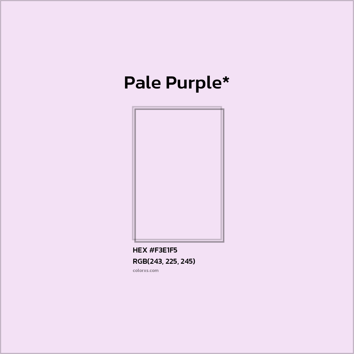 HEX #F3E1F5 Color Name, Color Code, Palettes, Similar Paints, Images