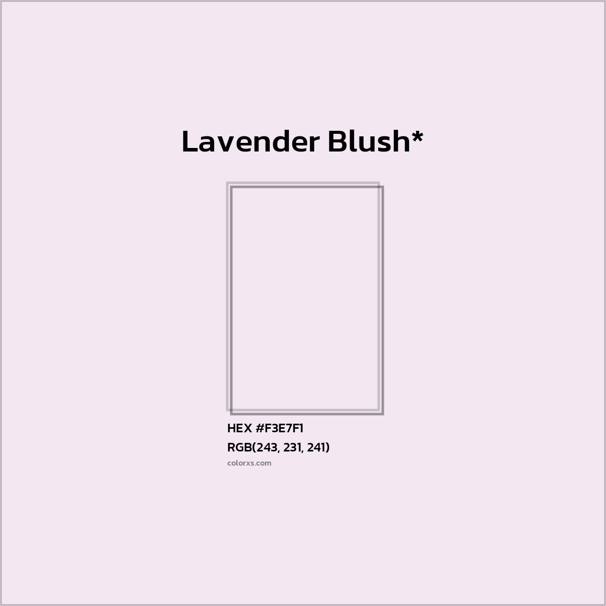 HEX #F3E7F1 Color Name, Color Code, Palettes, Similar Paints, Images