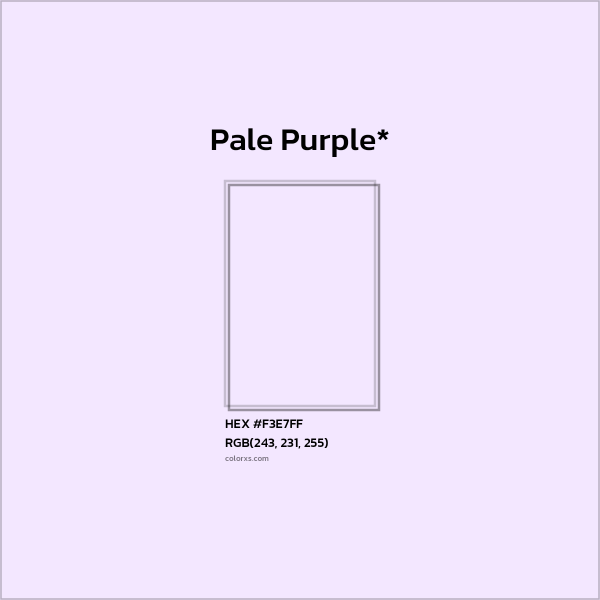 HEX #F3E7FF Color Name, Color Code, Palettes, Similar Paints, Images