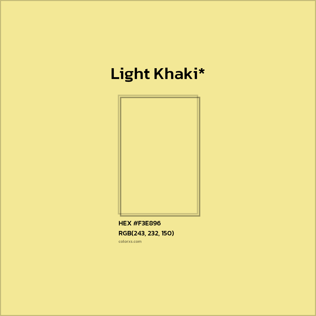 HEX #F3E896 Color Name, Color Code, Palettes, Similar Paints, Images