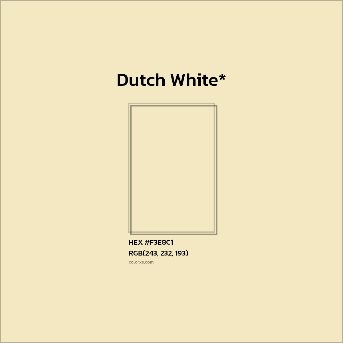 HEX #F3E8C1 Color Name, Color Code, Palettes, Similar Paints, Images