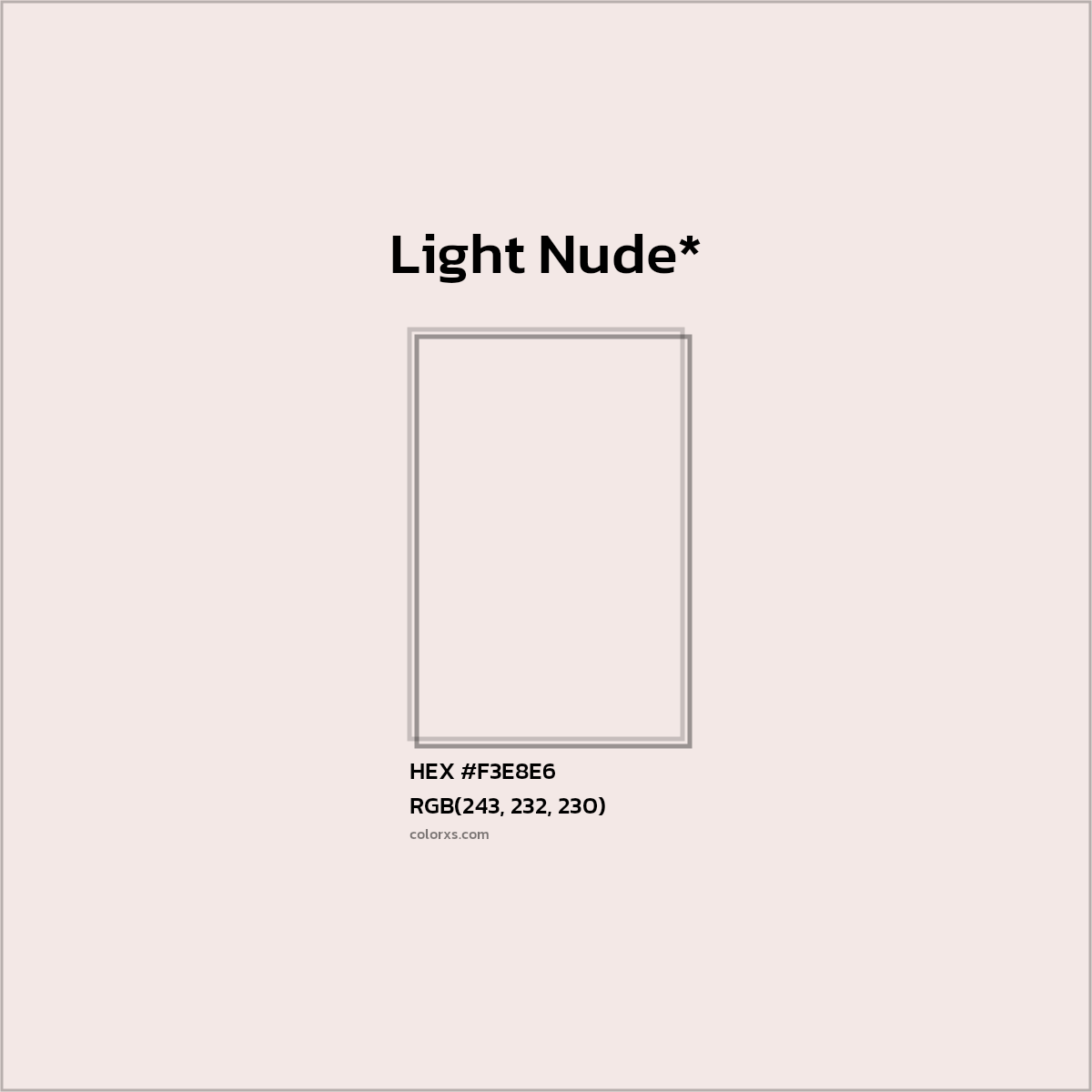 HEX #F3E8E6 Color Name, Color Code, Palettes, Similar Paints, Images