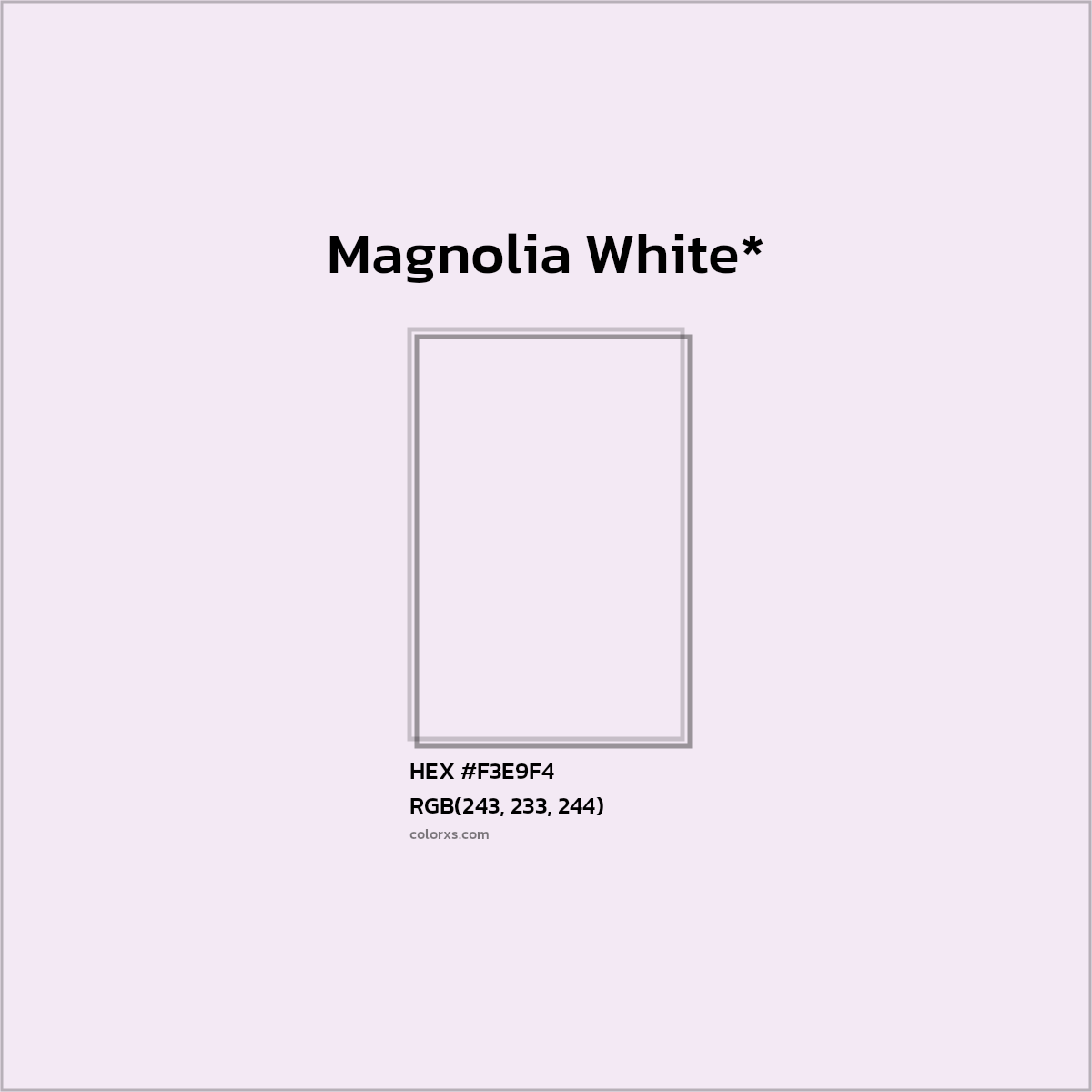 HEX #F3E9F4 Color Name, Color Code, Palettes, Similar Paints, Images