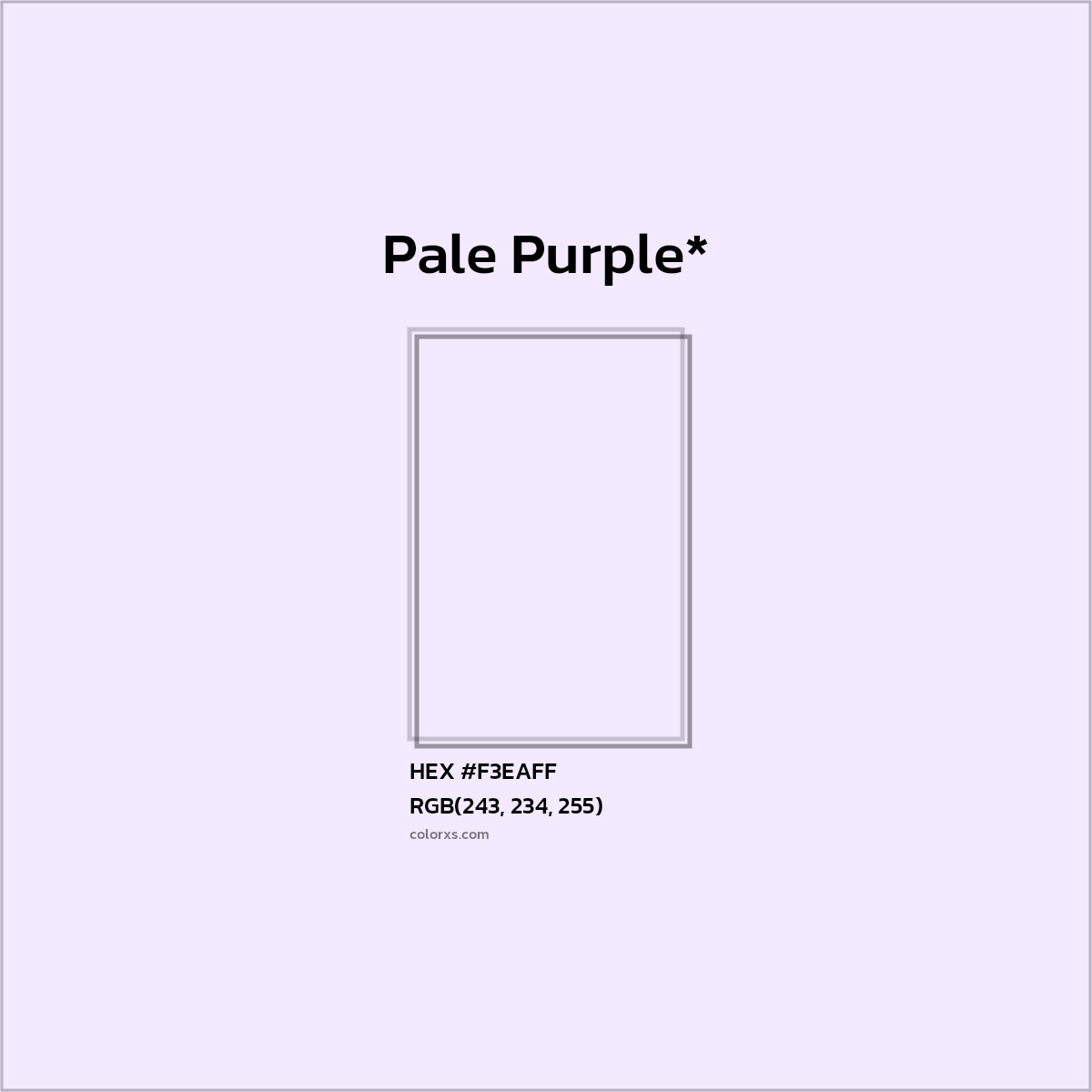 HEX #F3EAFF Color Name, Color Code, Palettes, Similar Paints, Images