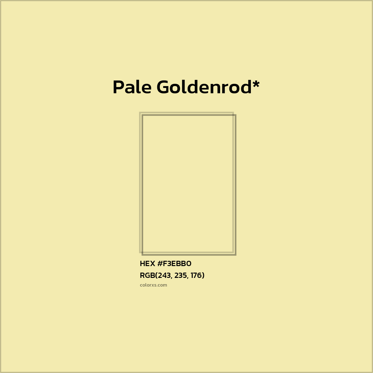 HEX #F3EBB0 Color Name, Color Code, Palettes, Similar Paints, Images