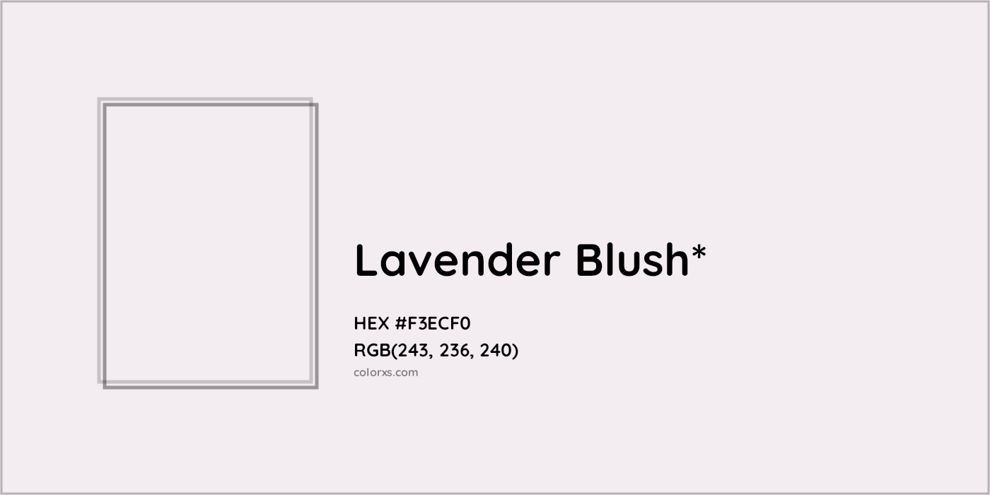 HEX #F3ECF0 Color Name, Color Code, Palettes, Similar Paints, Images