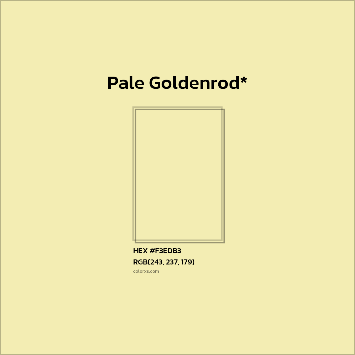 HEX #F3EDB3 Color Name, Color Code, Palettes, Similar Paints, Images