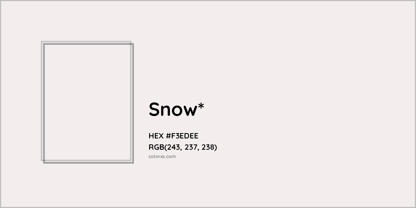 HEX #F3EDEE Color Name, Color Code, Palettes, Similar Paints, Images