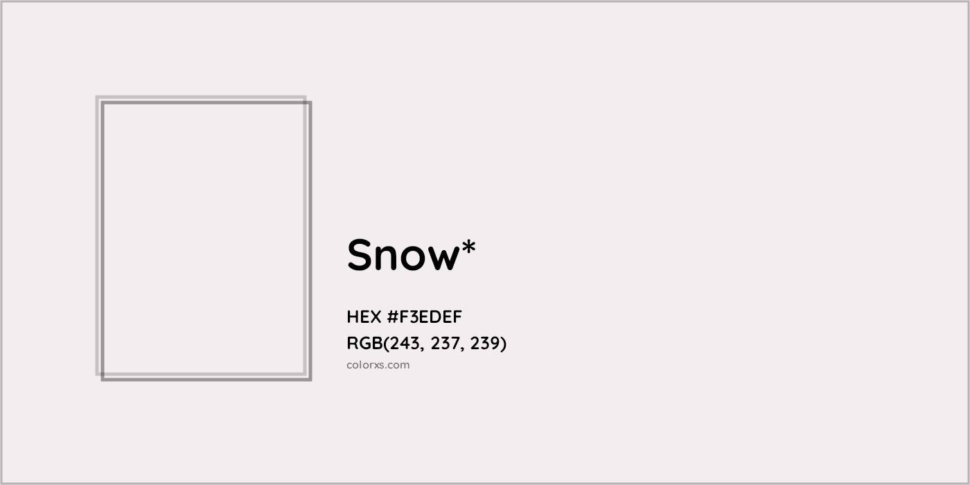 HEX #F3EDEF Color Name, Color Code, Palettes, Similar Paints, Images