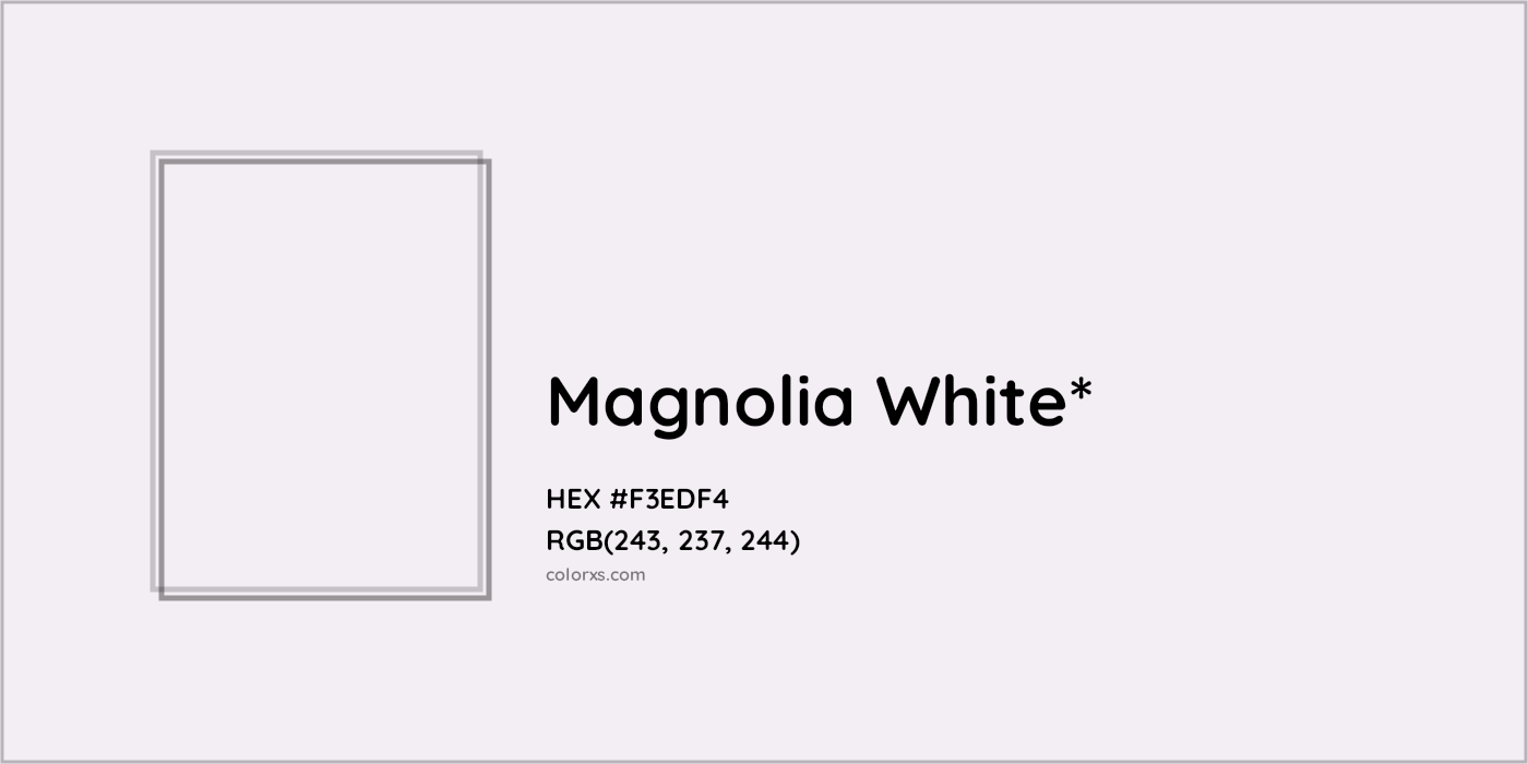 HEX #F3EDF4 Color Name, Color Code, Palettes, Similar Paints, Images