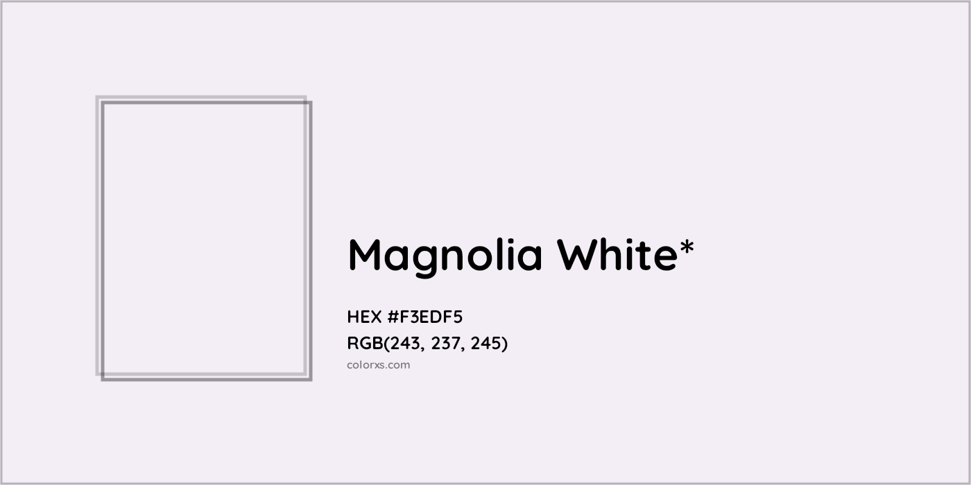 HEX #F3EDF5 Color Name, Color Code, Palettes, Similar Paints, Images