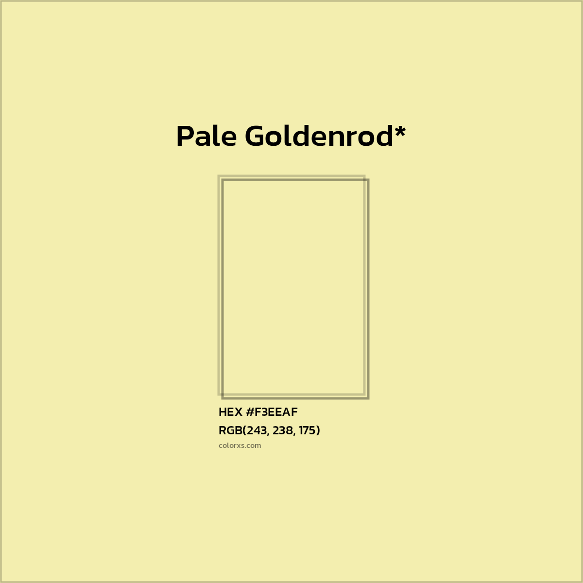 HEX #F3EEAF Color Name, Color Code, Palettes, Similar Paints, Images