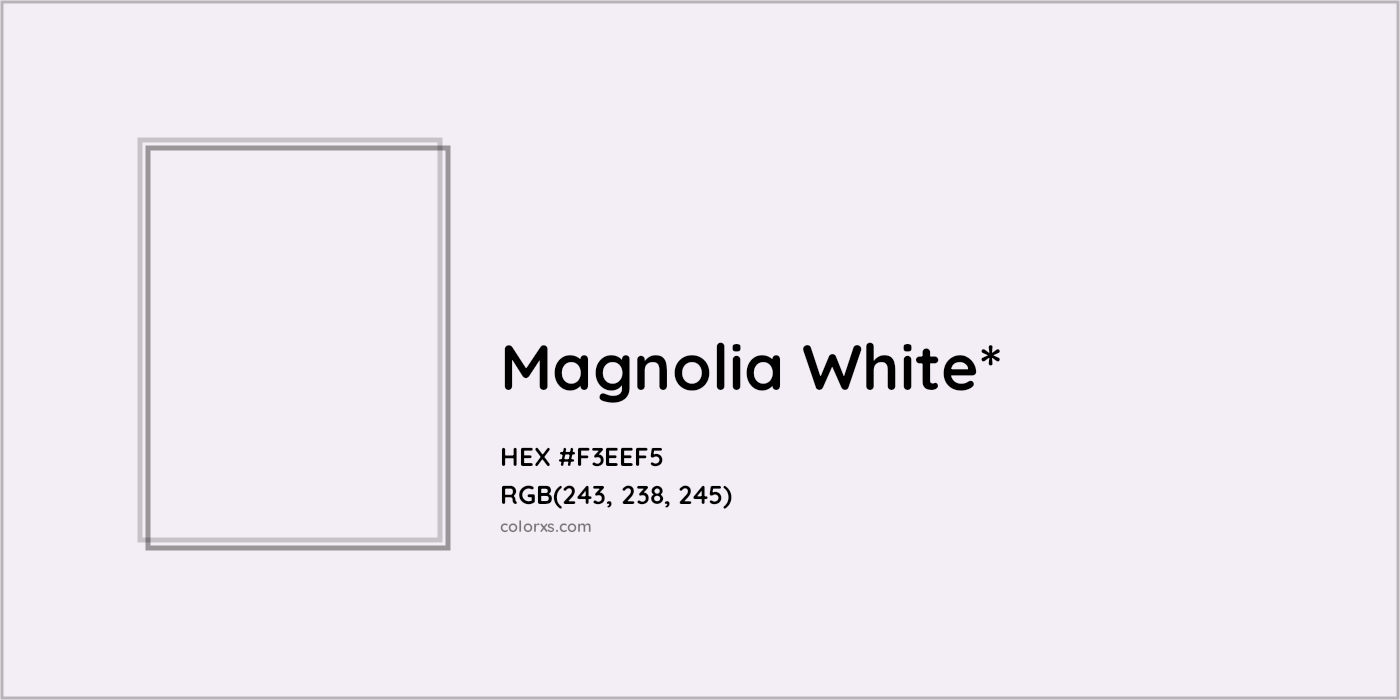 HEX #F3EEF5 Color Name, Color Code, Palettes, Similar Paints, Images