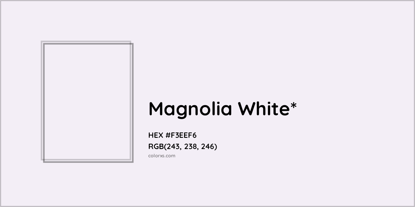 HEX #F3EEF6 Color Name, Color Code, Palettes, Similar Paints, Images