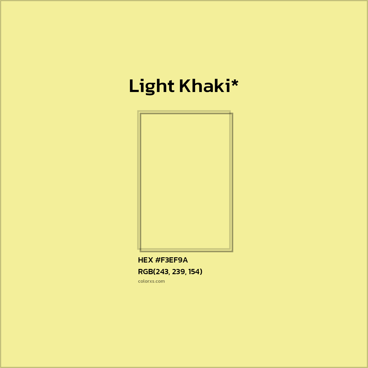 HEX #F3EF9A Color Name, Color Code, Palettes, Similar Paints, Images