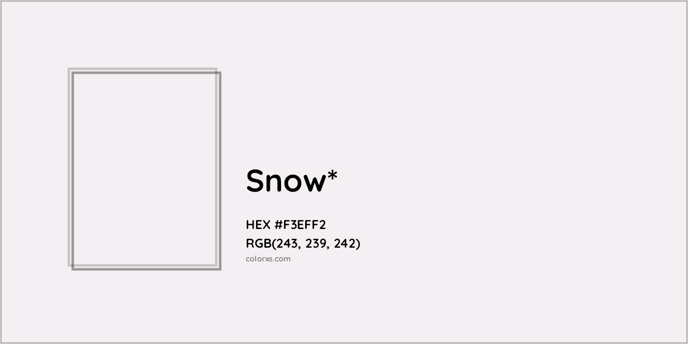 HEX #F3EFF2 Color Name, Color Code, Palettes, Similar Paints, Images