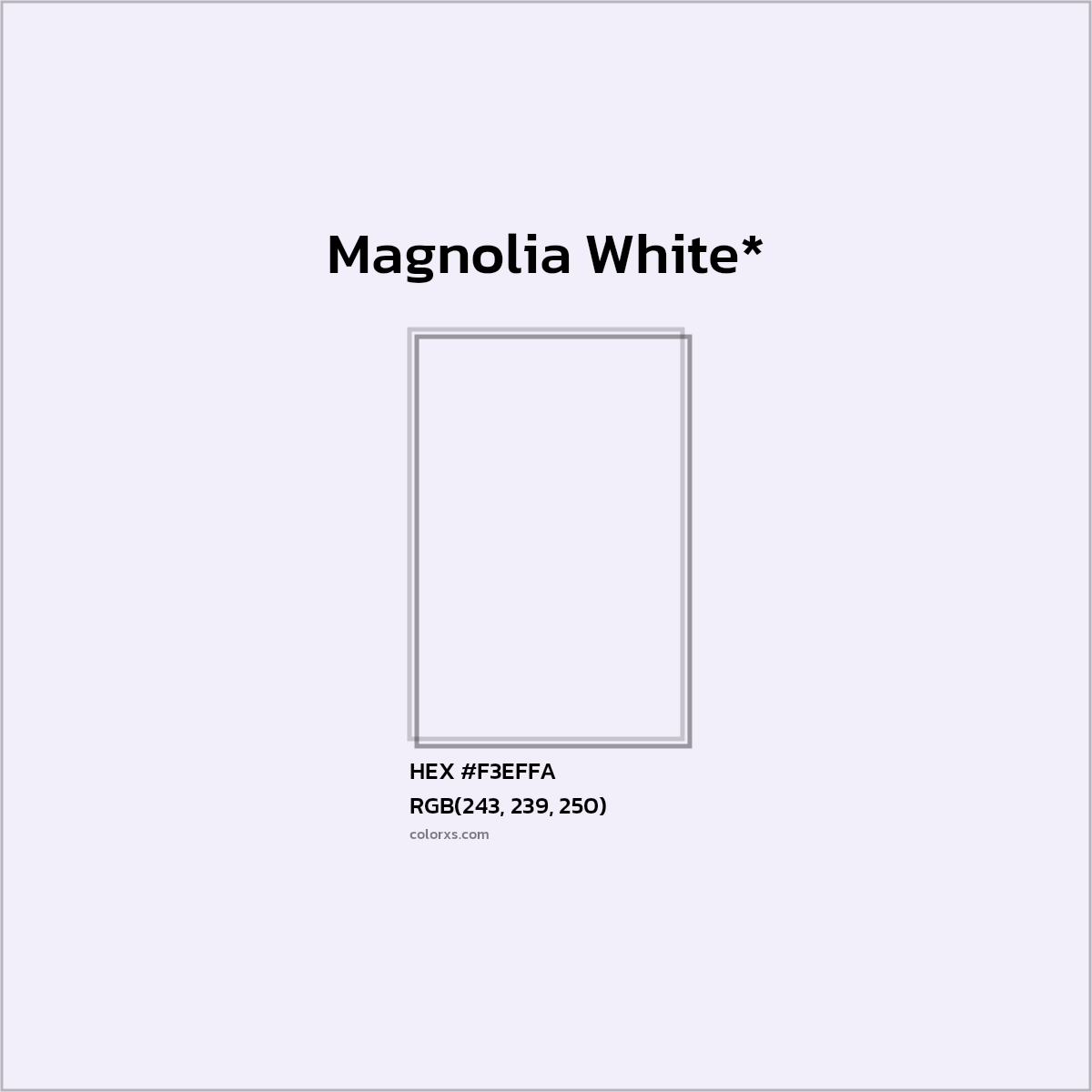 HEX #F3EFFA Color Name, Color Code, Palettes, Similar Paints, Images