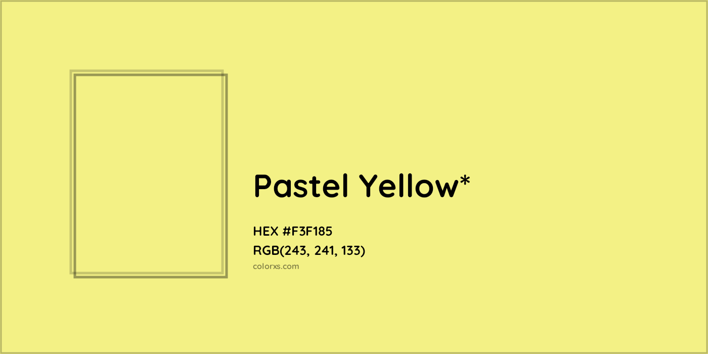 HEX #F3F185 Color Name, Color Code, Palettes, Similar Paints, Images