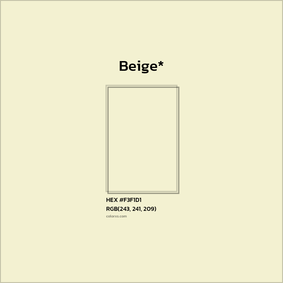 HEX #F3F1D1 Color Name, Color Code, Palettes, Similar Paints, Images