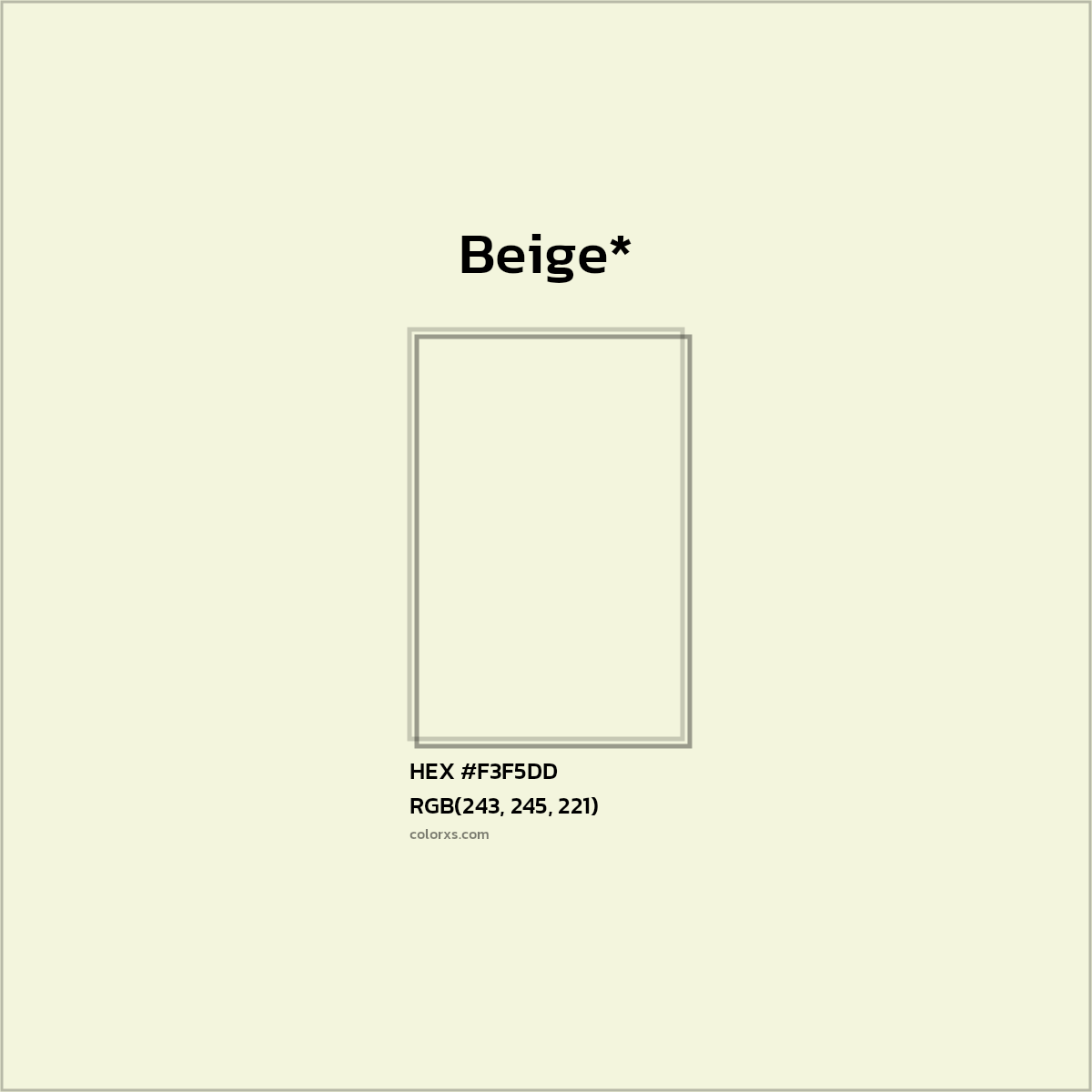 HEX #F3F5DD Color Name, Color Code, Palettes, Similar Paints, Images
