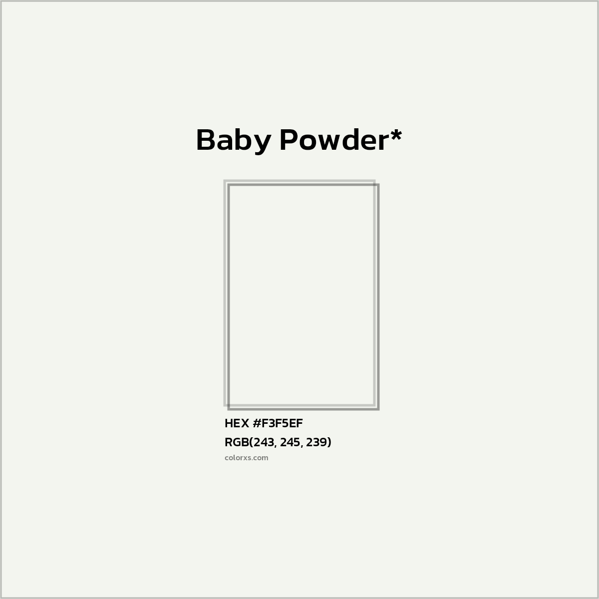 HEX #F3F5EF Color Name, Color Code, Palettes, Similar Paints, Images