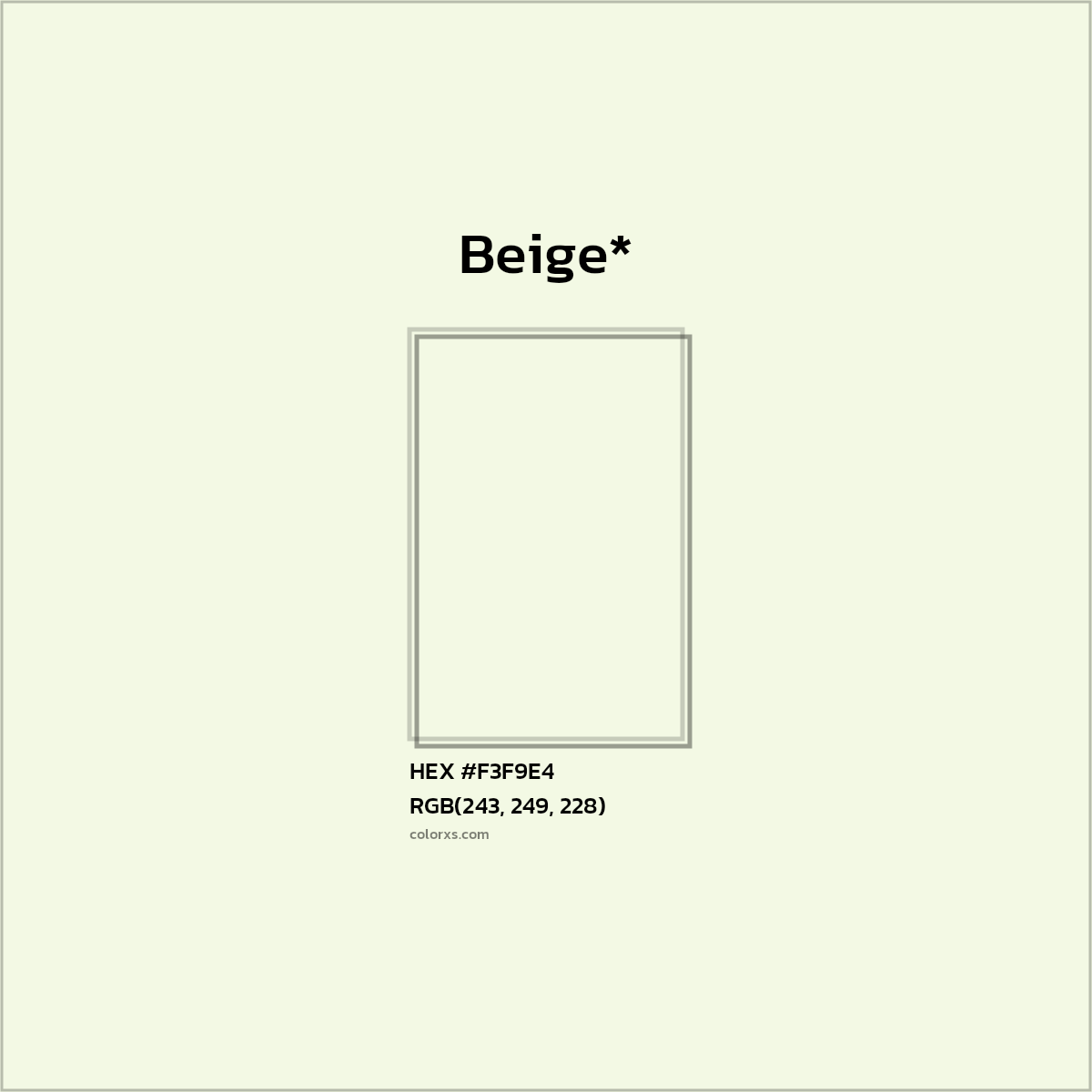 HEX #F3F9E4 Color Name, Color Code, Palettes, Similar Paints, Images