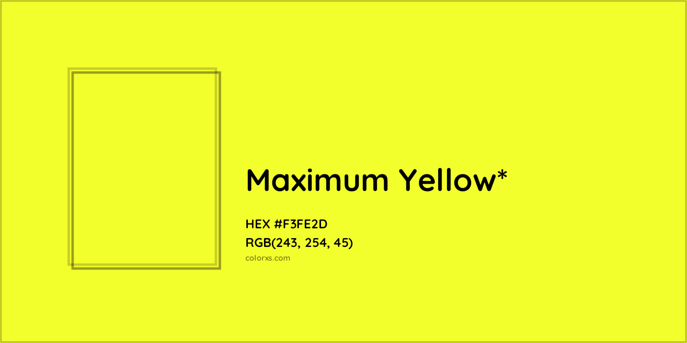 HEX #F3FE2D Color Name, Color Code, Palettes, Similar Paints, Images