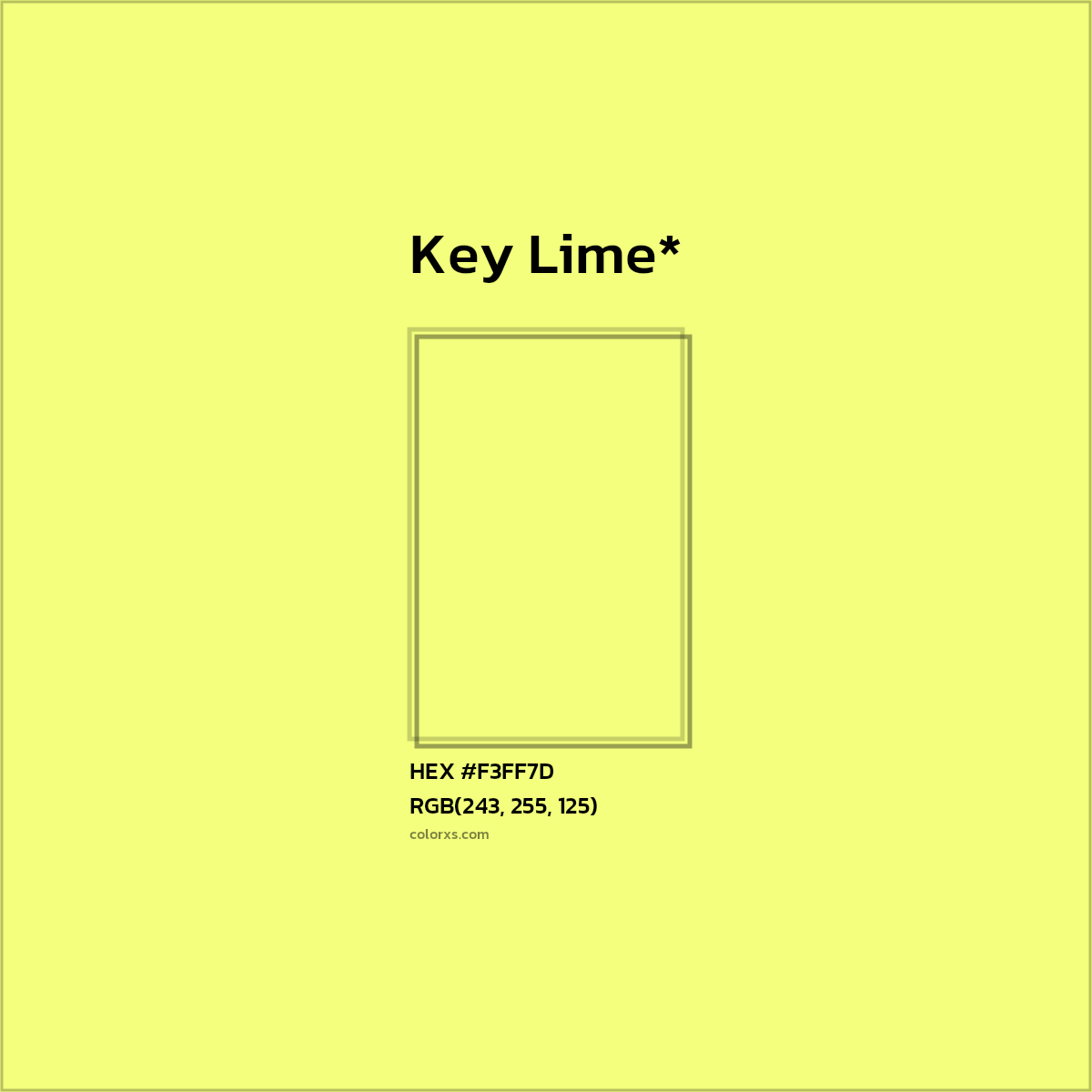 HEX #F3FF7D Color Name, Color Code, Palettes, Similar Paints, Images