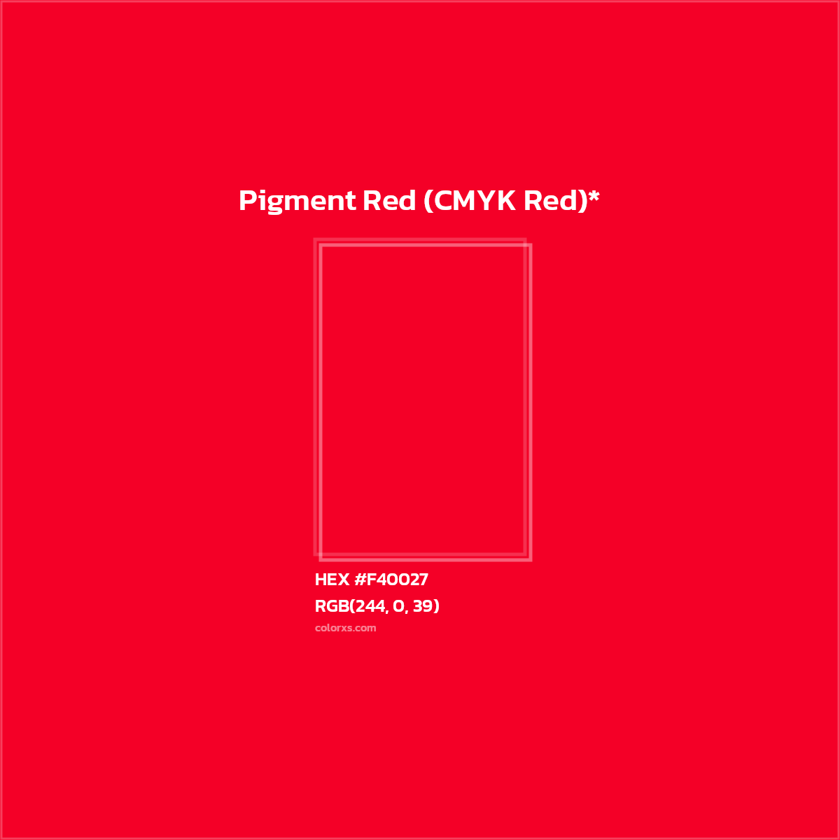 HEX #F40027 Color Name, Color Code, Palettes, Similar Paints, Images