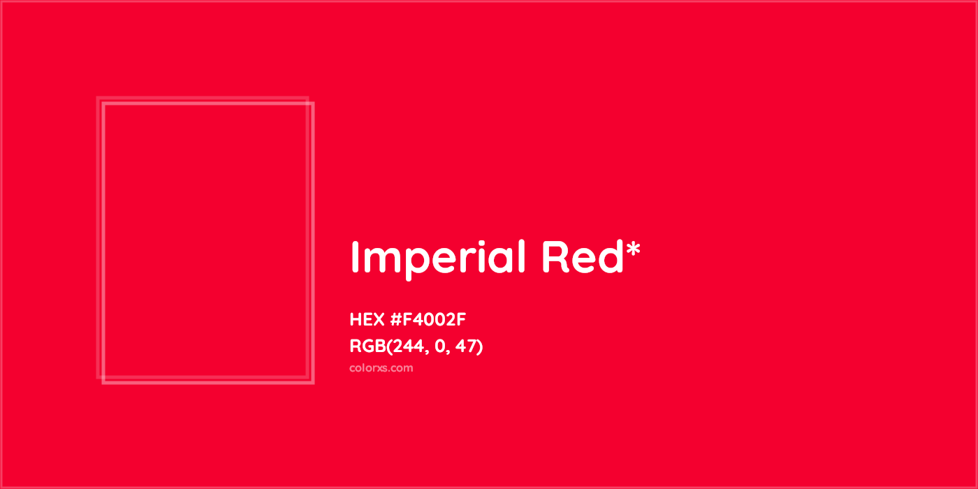 HEX #F4002F Color Name, Color Code, Palettes, Similar Paints, Images
