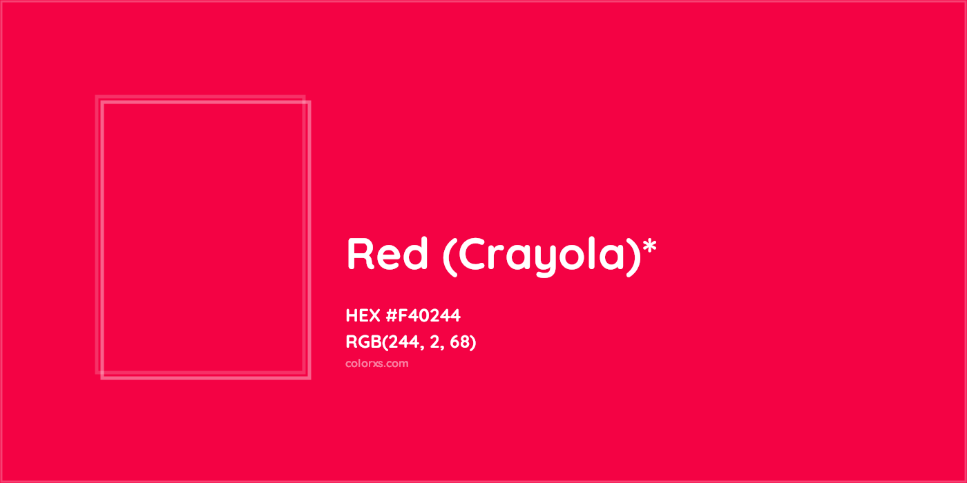 HEX #F40244 Color Name, Color Code, Palettes, Similar Paints, Images