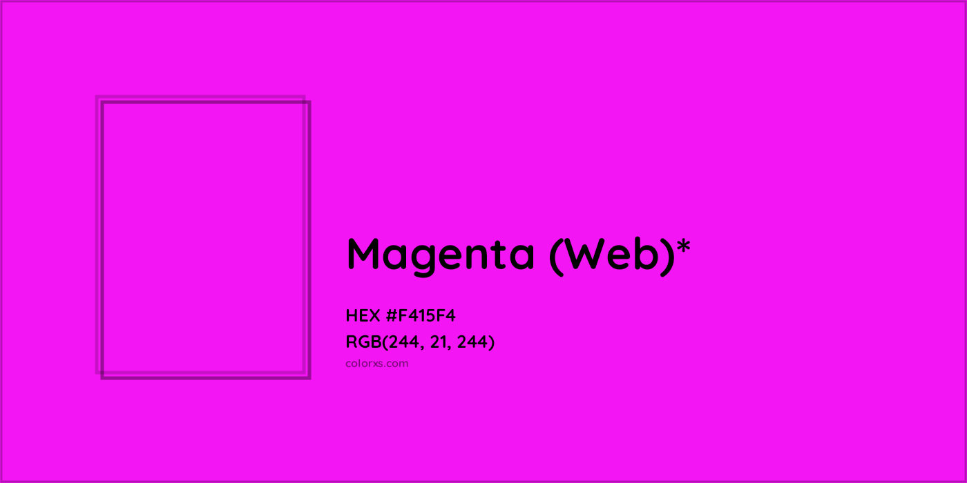 HEX #F415F4 Color Name, Color Code, Palettes, Similar Paints, Images