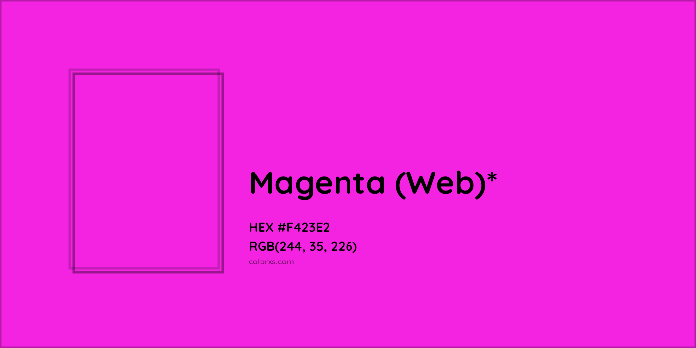 HEX #F423E2 Color Name, Color Code, Palettes, Similar Paints, Images