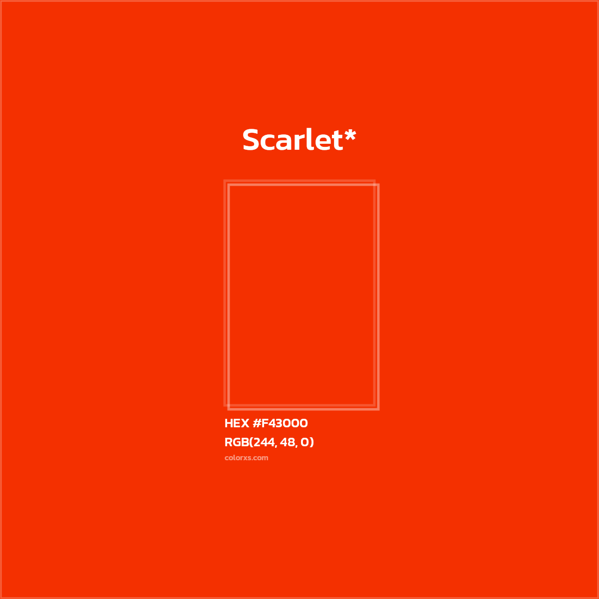 HEX #F43000 Color Name, Color Code, Palettes, Similar Paints, Images