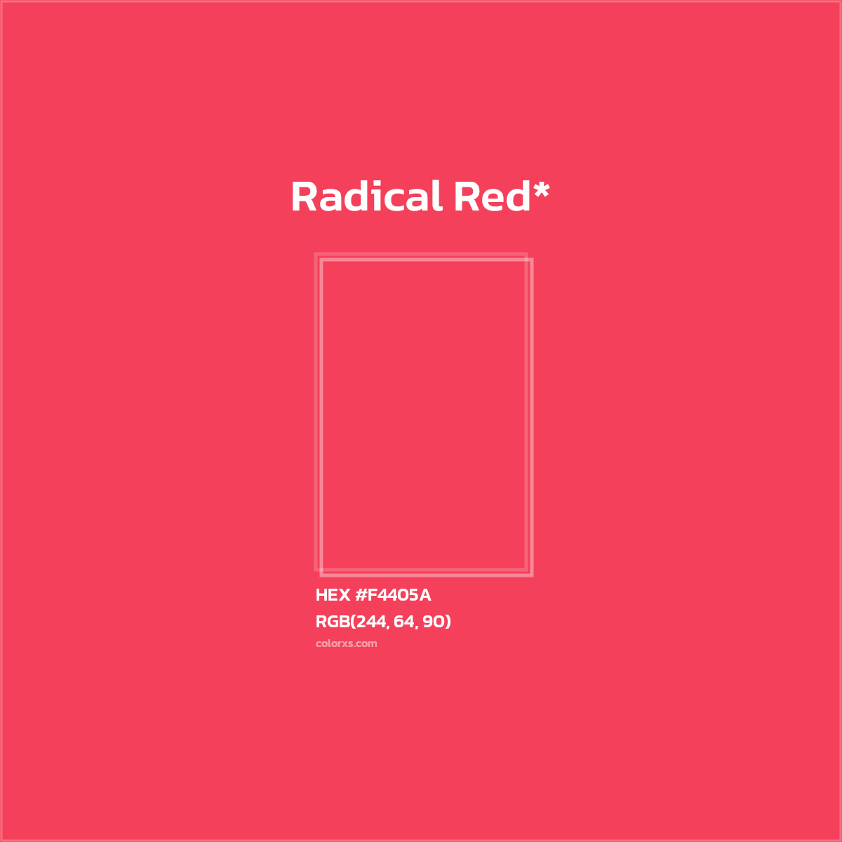 HEX #F4405A Color Name, Color Code, Palettes, Similar Paints, Images