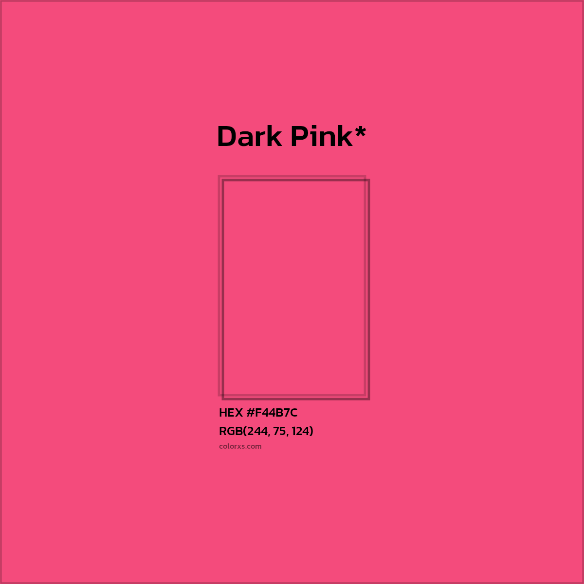 HEX #F44B7C Color Name, Color Code, Palettes, Similar Paints, Images