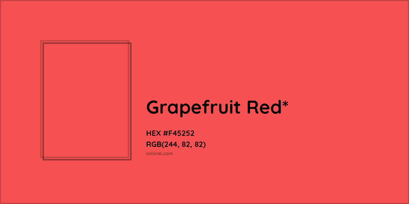 HEX #F45252 Color Name, Color Code, Palettes, Similar Paints, Images