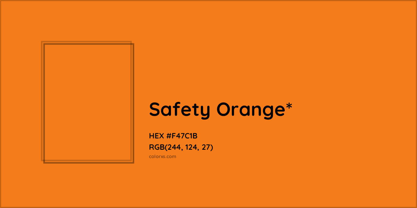 HEX #F47C1B Color Name, Color Code, Palettes, Similar Paints, Images