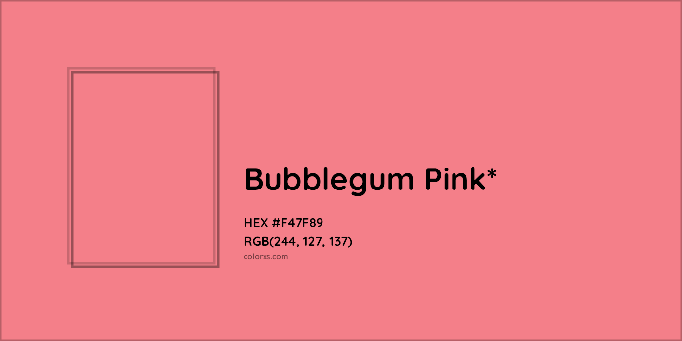 HEX #F47F89 Color Name, Color Code, Palettes, Similar Paints, Images