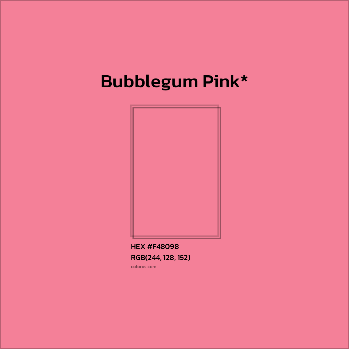 HEX #F48098 Color Name, Color Code, Palettes, Similar Paints, Images