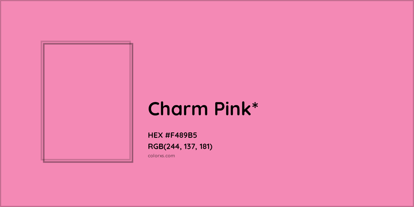 HEX #F489B5 Color Name, Color Code, Palettes, Similar Paints, Images