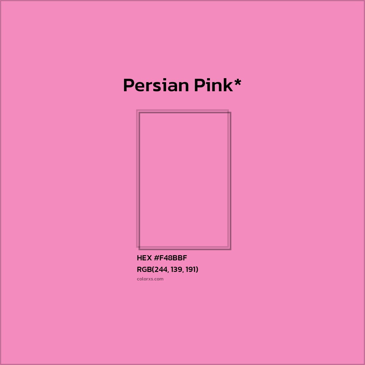 HEX #F48BBF Color Name, Color Code, Palettes, Similar Paints, Images