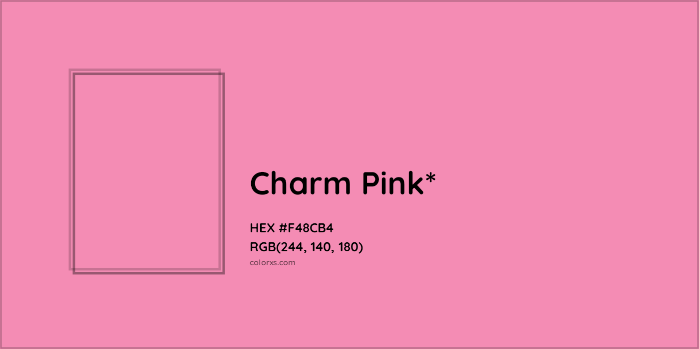 HEX #F48CB4 Color Name, Color Code, Palettes, Similar Paints, Images