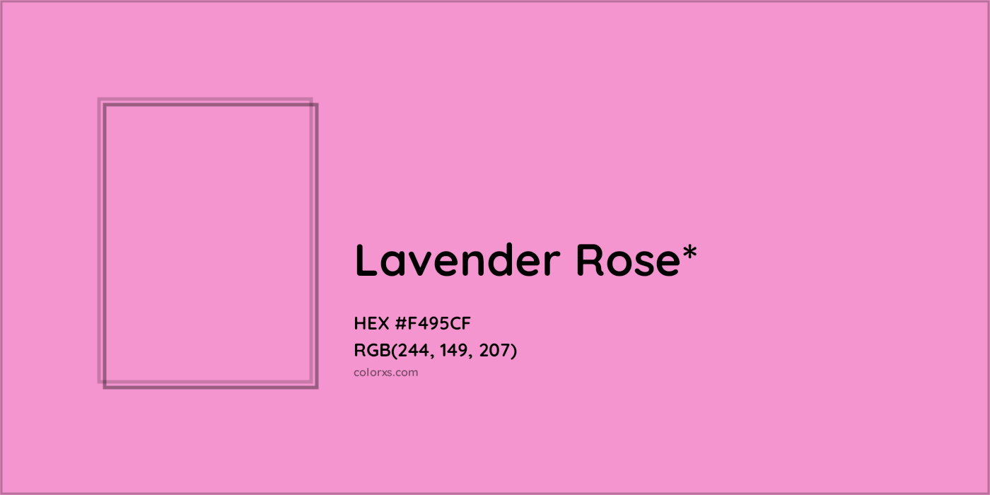 HEX #F495CF Color Name, Color Code, Palettes, Similar Paints, Images