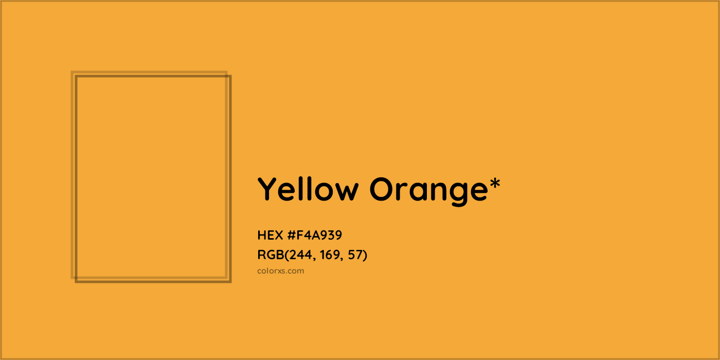 HEX #F4A939 Color Name, Color Code, Palettes, Similar Paints, Images